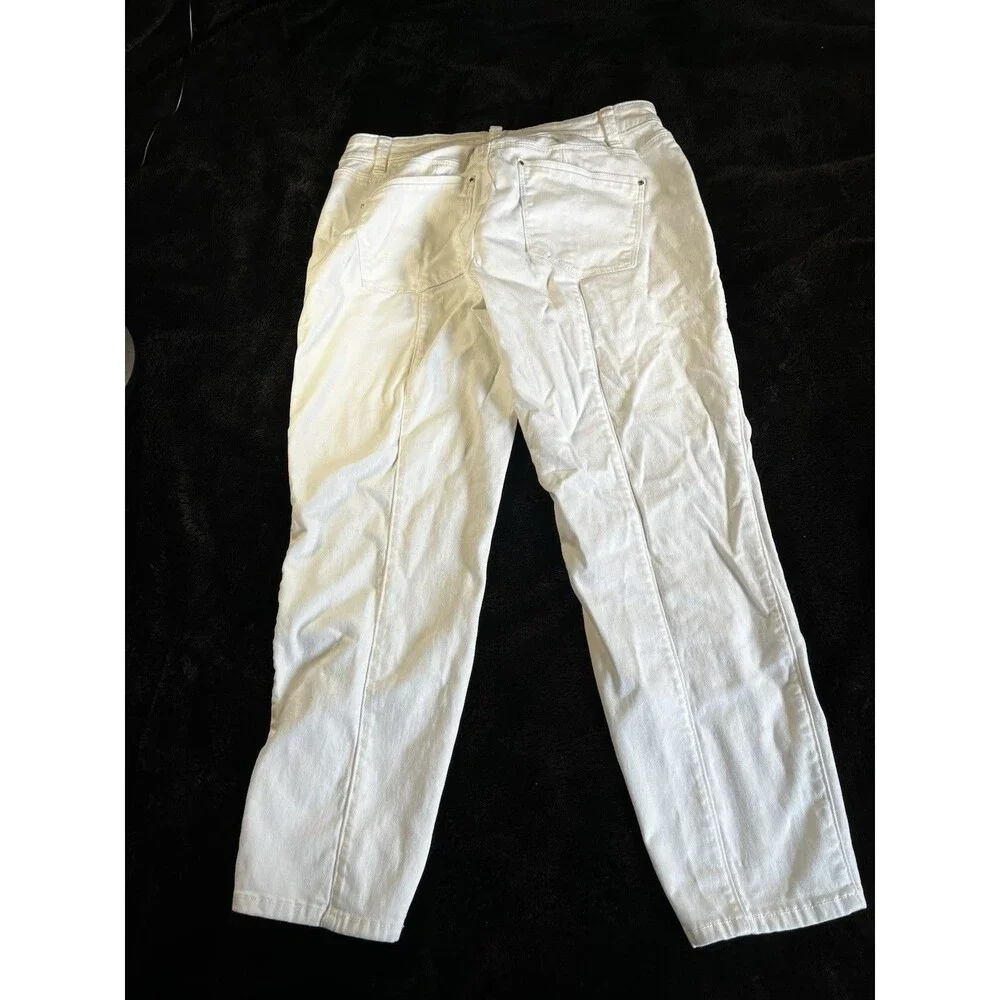 White House Black Market Skinny Jeans White Size 10